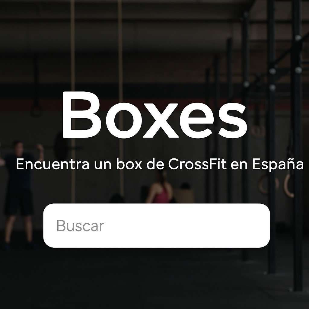 NoRepOk - Buscador de boxes crossfit oficiales y no oficiales